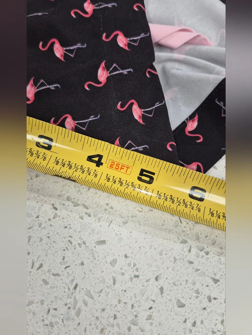 Men's Black Flamingo Swim Trunks